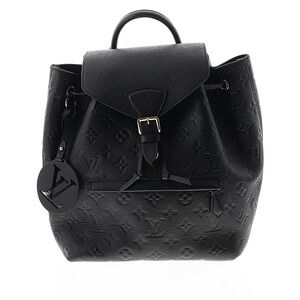 Black Louis Vuitton Montsouris Monogram Backpack